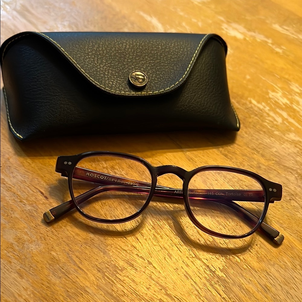 Moscot Eyeglasses with Black Case